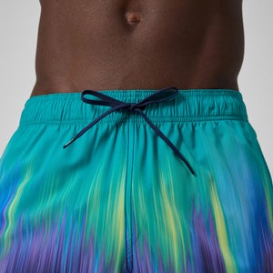 Men's Redondo Edge Printed 40cm Swim Shorts Green/Blue