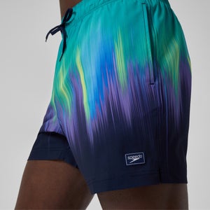 Men's Redondo Edge Printed 40cm Swim Shorts Green/Blue