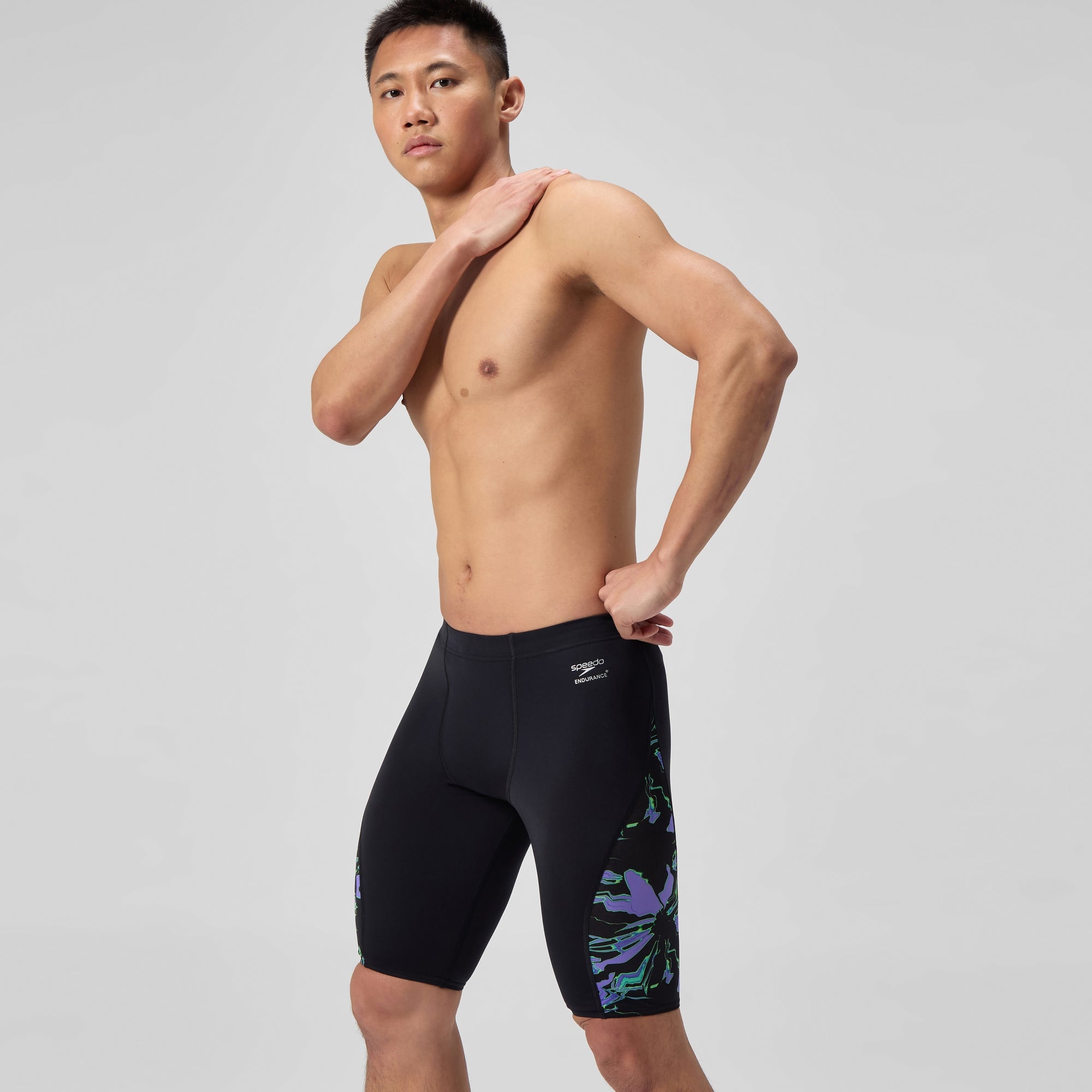 Men's Club Training Splice Jammer Black/Blue | Speedo USA