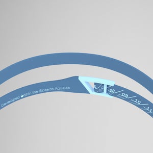 Erwachsene Fastskin Hyper Elite verspiegelte Schwimmbrille Blau/Silber