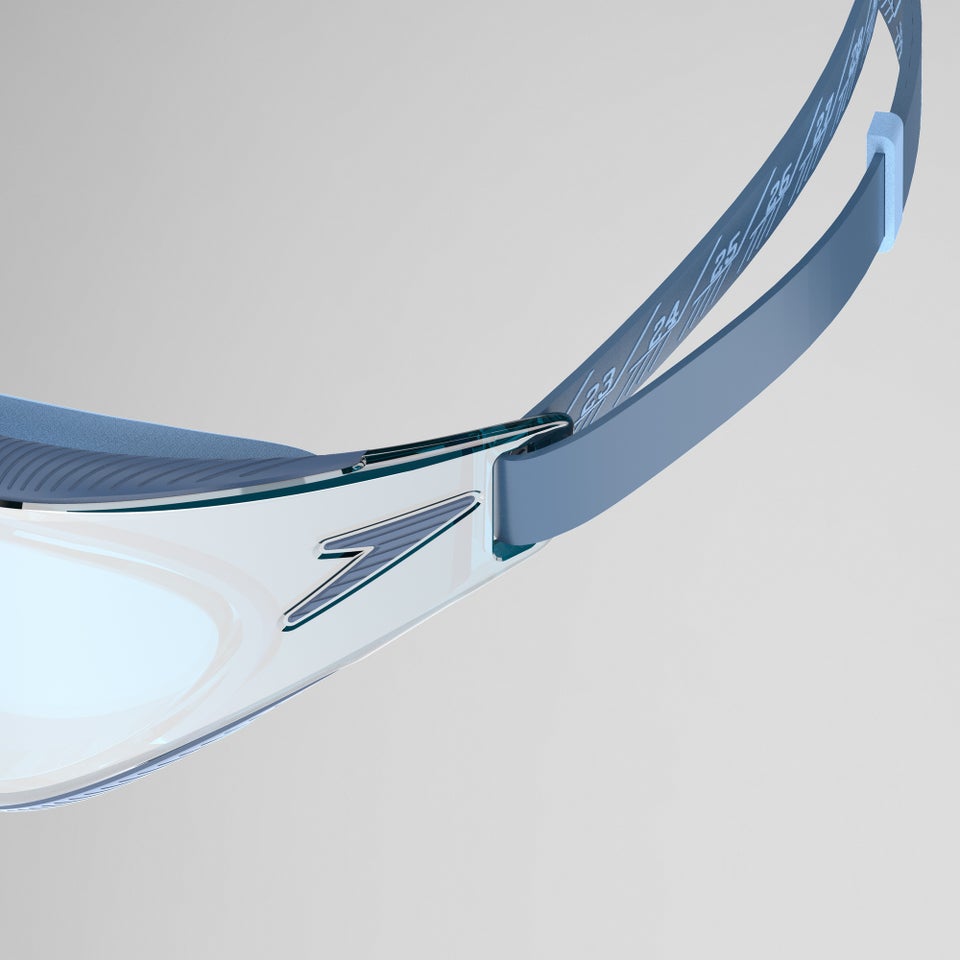 Erwachsene Fastskin Hyper Elite verspiegelte Schwimmbrille Blau/Silber