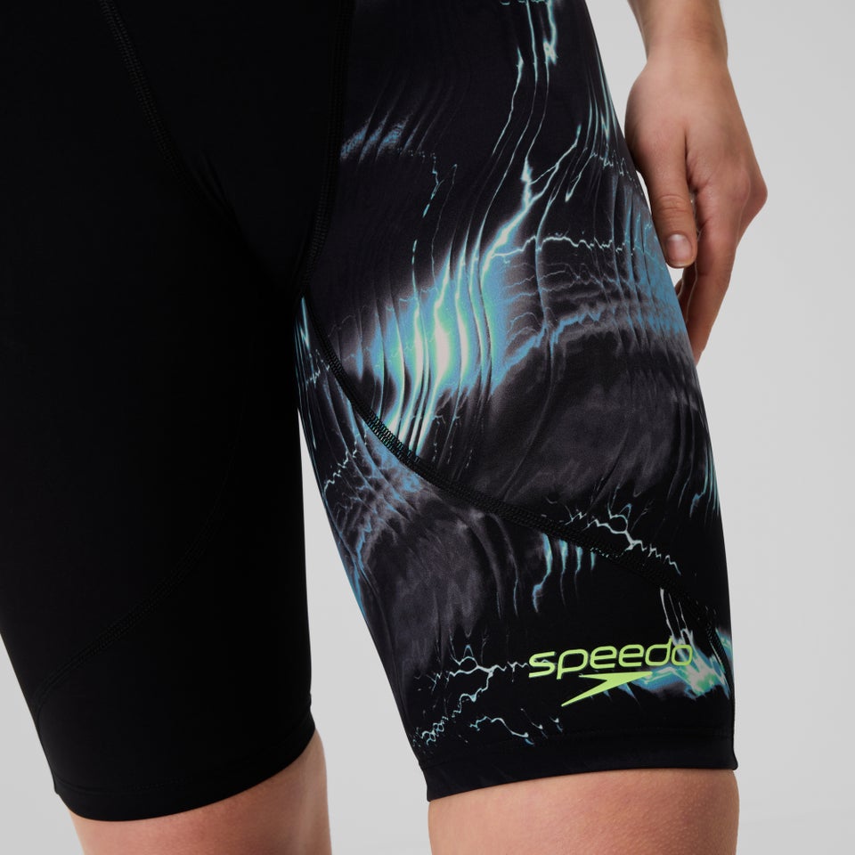 Damen Fastskin LZR Ignite Kneeskin Schwarz/Grau