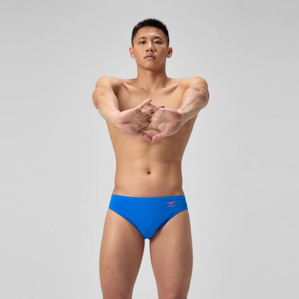 Men's Club Training Solid  Brief Blue