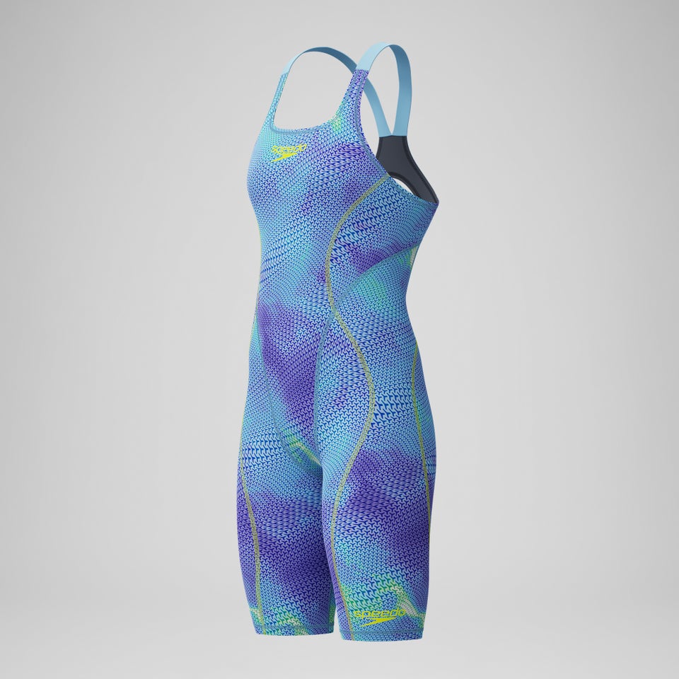 Female Fastskin HyperSpark Openback Kneeskin Blue/Purple