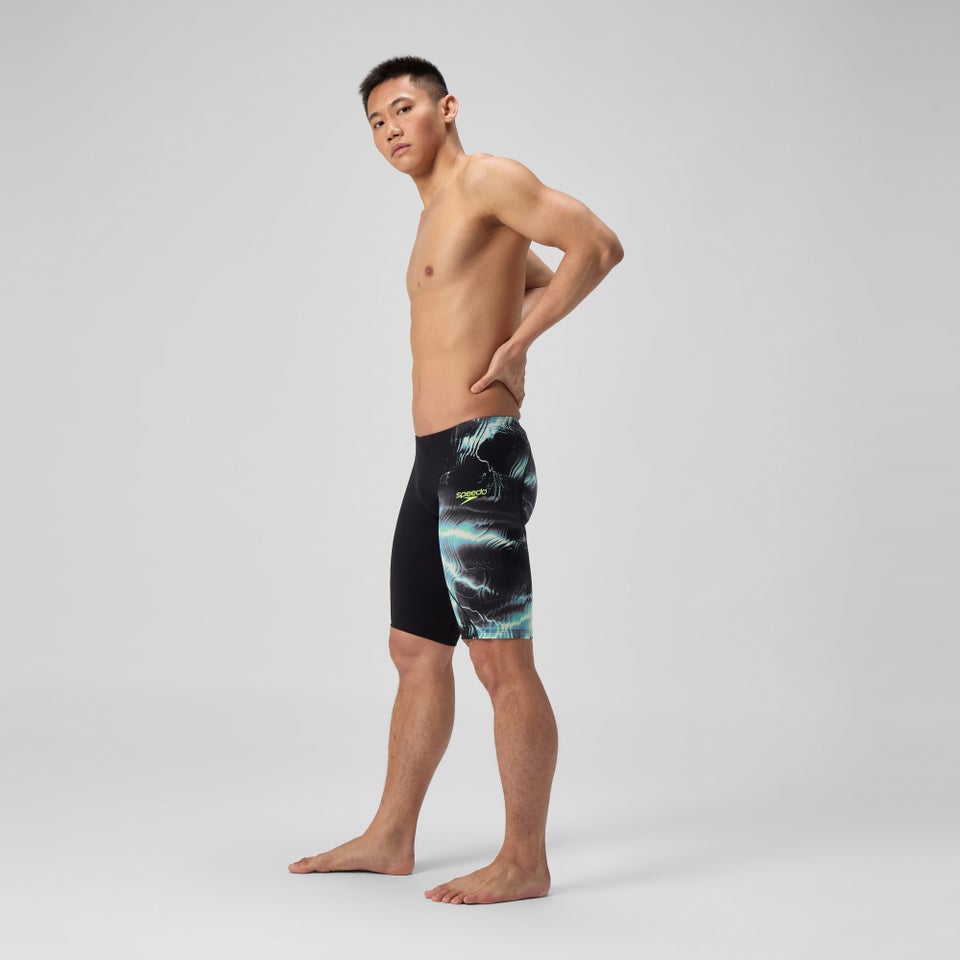 Herren Fastskin LZR Ignite Schwimmhose Schwarz/Grau