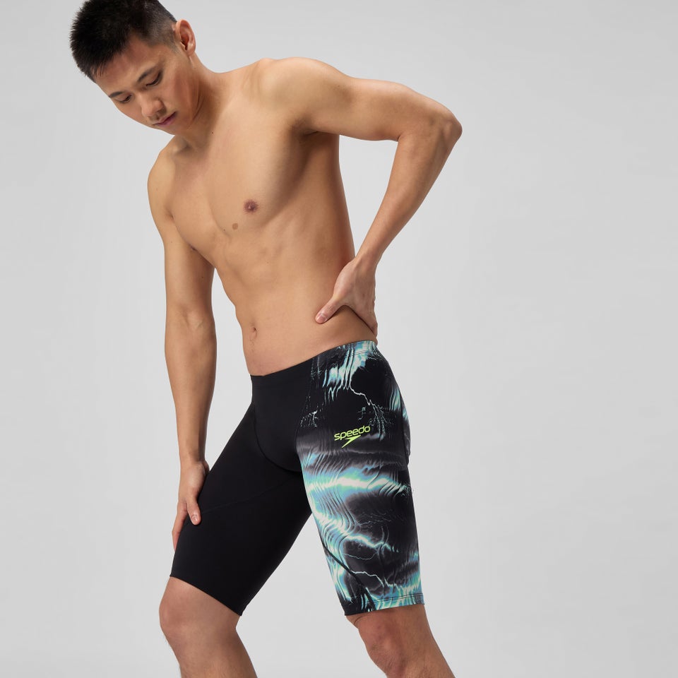 Herren Fastskin LZR Ignite Schwimmhose Schwarz/Grau