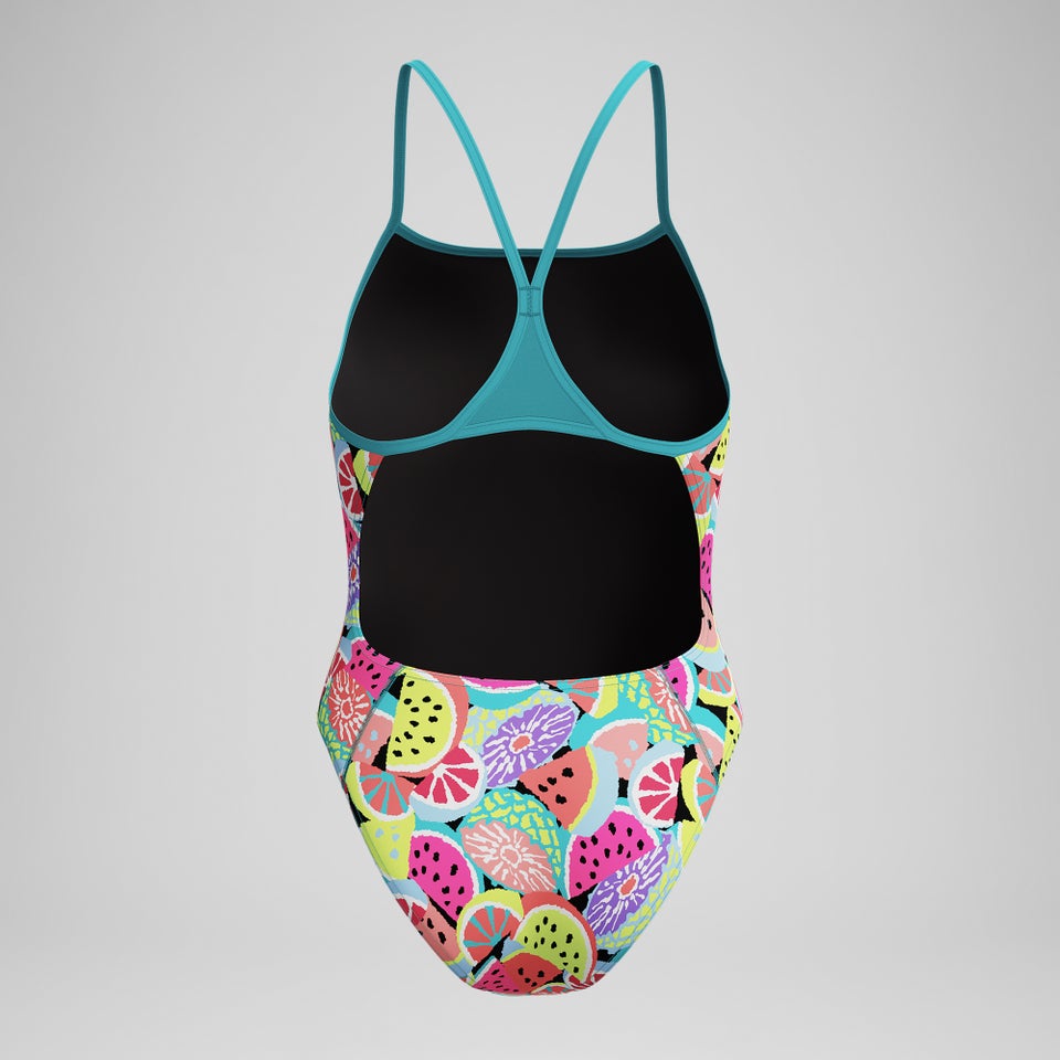 Women's Club Training Printed Turnback One Piece Green