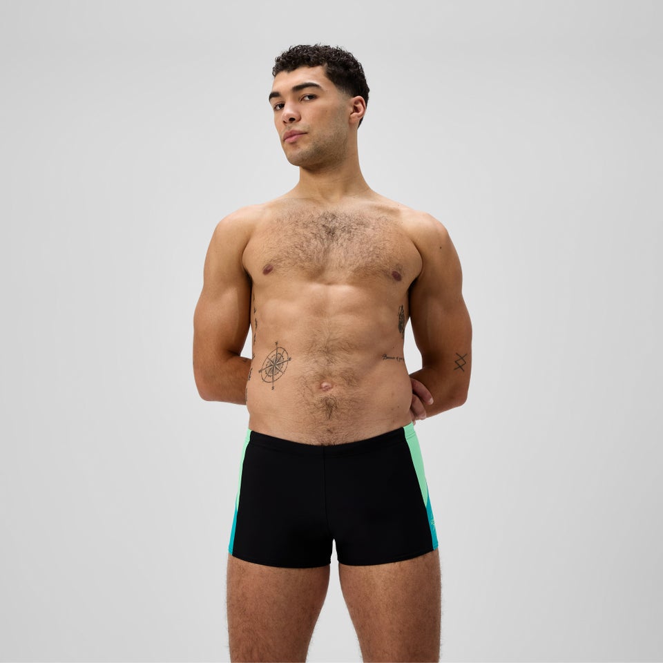 Boxer de bain Homme Dive noir/turquoise