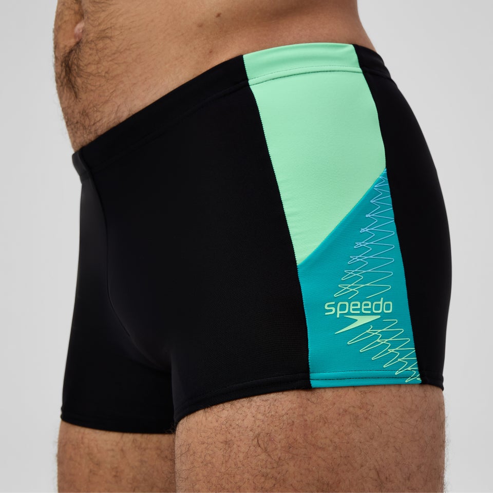 Boxer de bain Homme Dive noir/turquoise