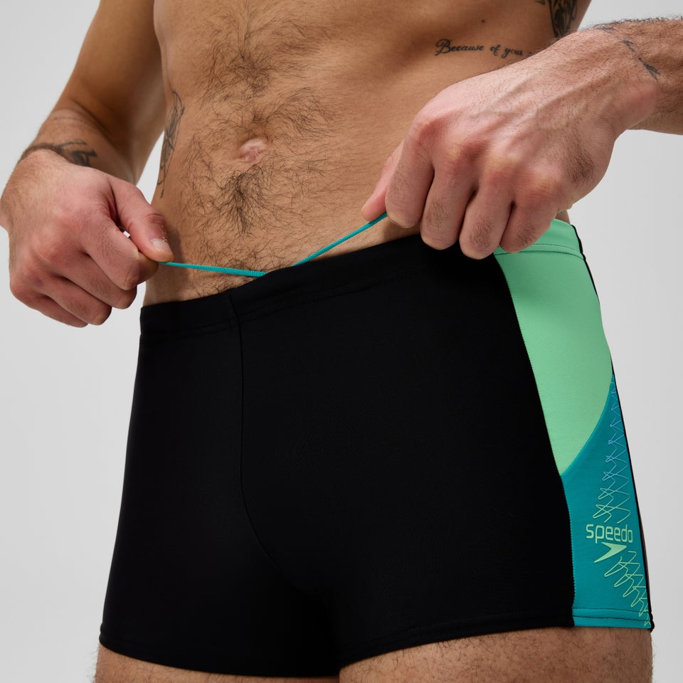 Boxer de bain Homme Dive noir/turquoise
