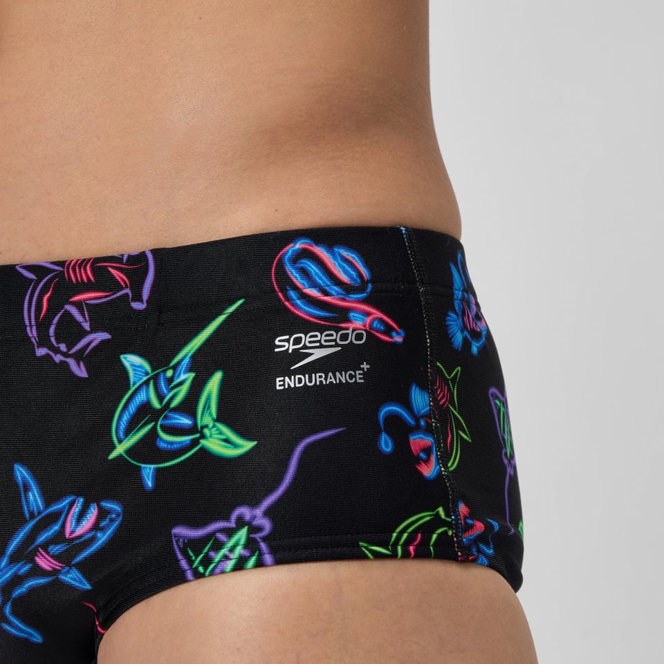 Men's Club Training Printed 13.5cm Brief Black/Blue