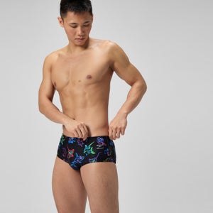 Men's Club Training Printed 13.5cm Brief Black/Blue