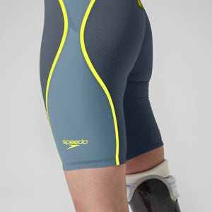 Damen Fastskin LZR Pure Intent 2.0 Kneeskin mit offenem Rücken Grau/Blau