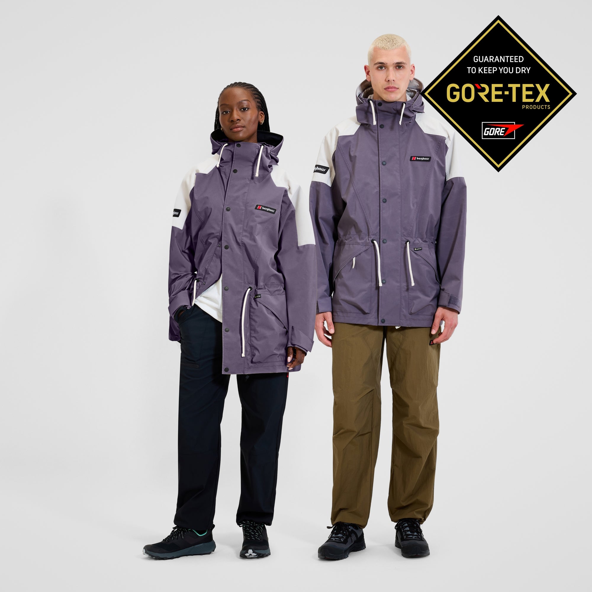 Unisex Meru Mountain Gore-Tex Jacket - Purple/Grey | Berghaus
