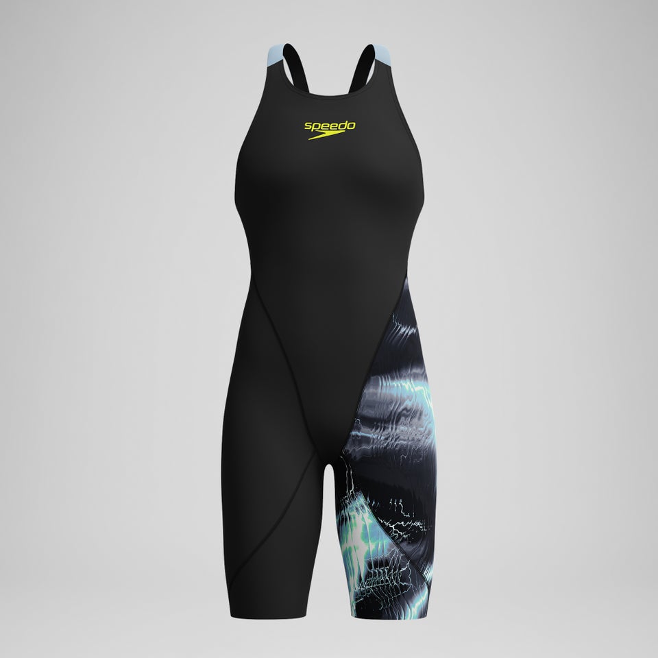 Girls Fastskin LZR Ignite Kneeskin Black/Grey