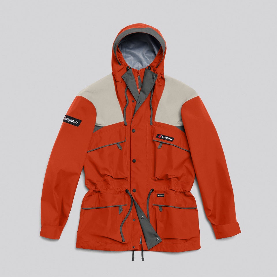 Unisex Trango Gore-Tex Waterproof Jacket - Orange/Grey