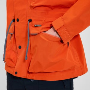 Wasserdichte Trango Gore-Tex Damen-Jacke - Grau/Rot