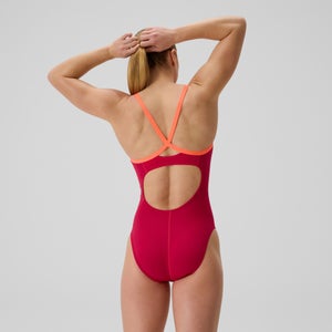 Women's Club Training Solid Flyback 2.0 One Piece Pink/Orange