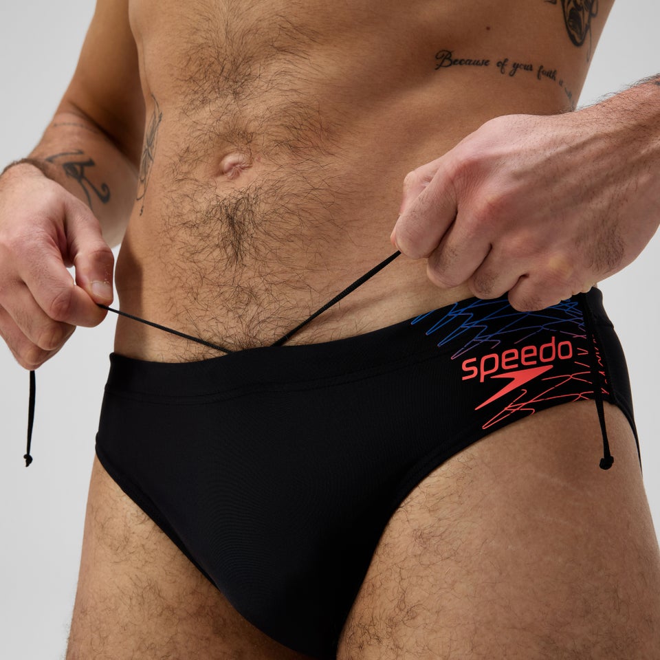 Men's Medley Logo 3" Brief Black