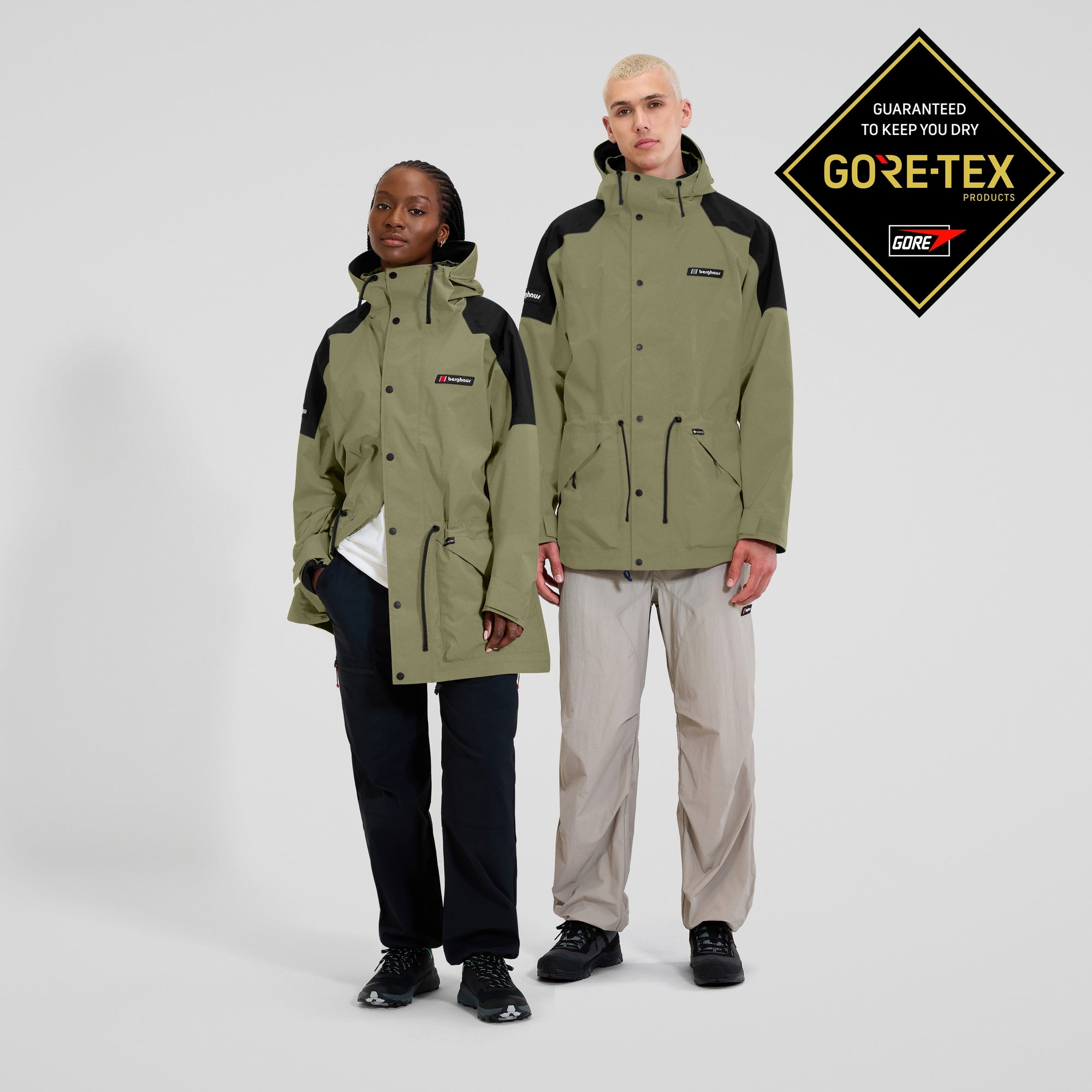 00s Berghaus マウンテンパーカー GORE-TEX グリーン Unisex Meru Mountain Gore-Tex Jacket - Green/Black | Berghaus