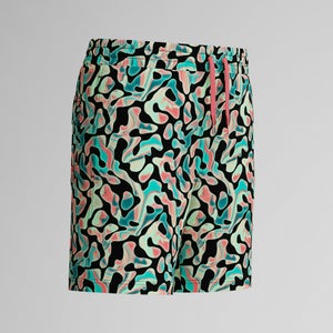 Boys Printed 38cm Swim Shorts Orange/Green