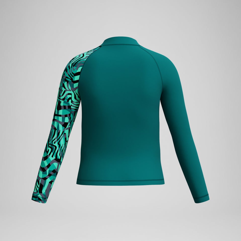 Boys Long Sleeve Rashguard Green