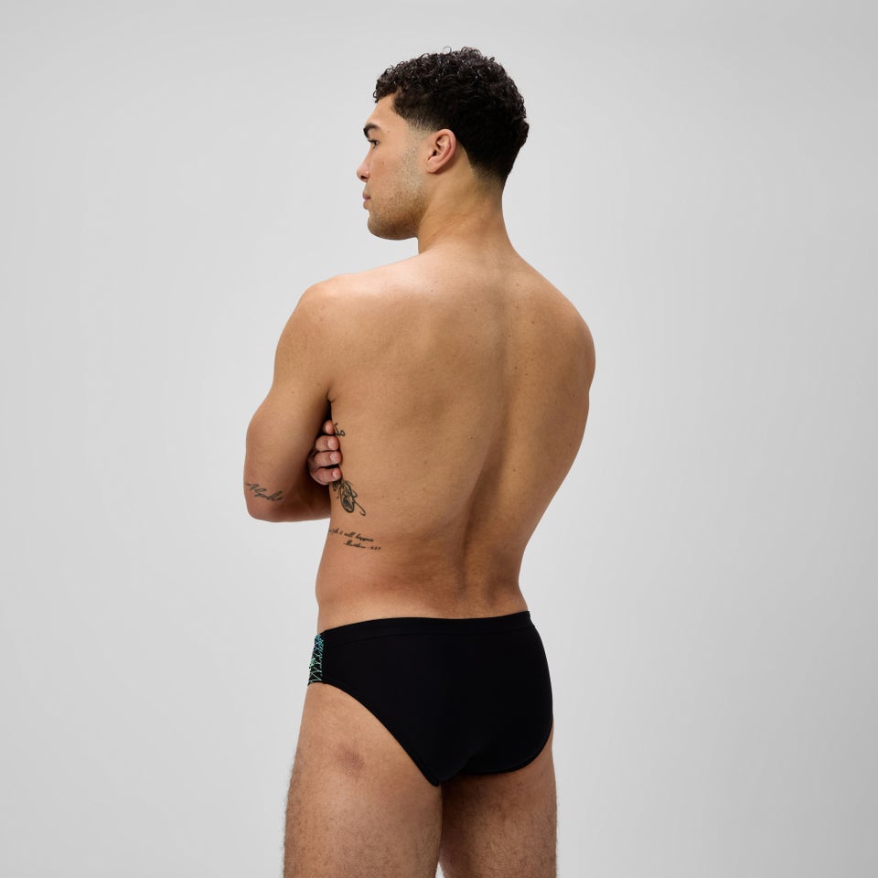 Men's Medley Logo 7cm Brief Black/Green