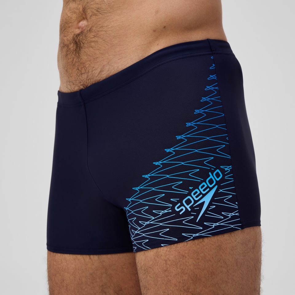 Herren Medley Aquashorts mit Logo Marineblau/Blau
