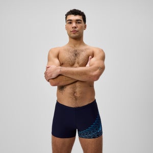 Herren Medley Aquashorts mit Logo Marineblau/Blau