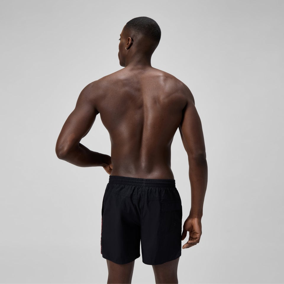 Men's Medley Logo 16" Swim Shorts Black/Orange