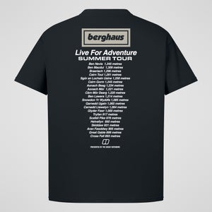 Unisex Adventure Tour Tee - Black