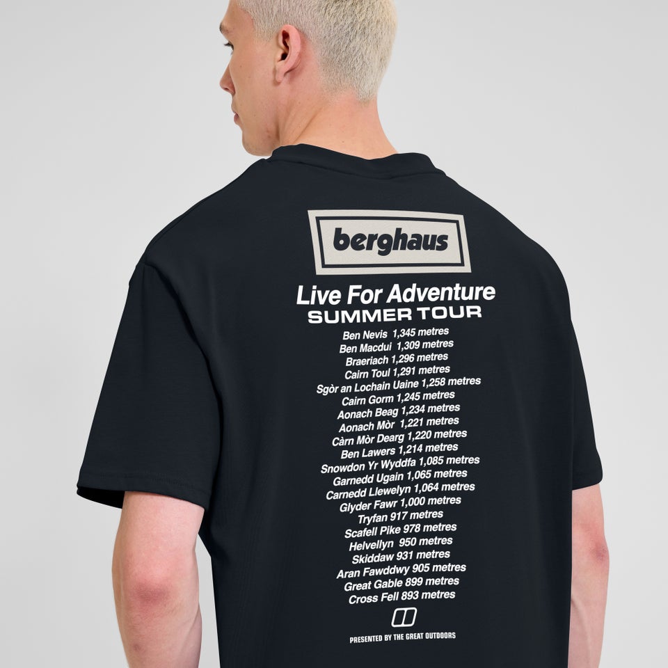 Unisex Adventure Tour Tee - Schwarz