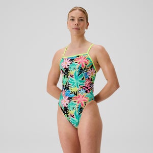 Women's Club Training Printed V-Back 2.0 One Piece Green