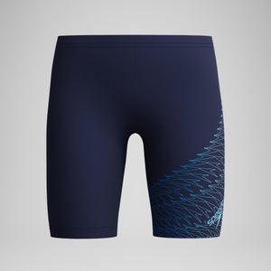 Jungen Medley Schwimmhose mit Logo Marineblau/Blau