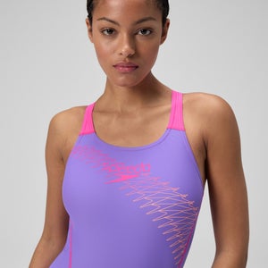 Maillot de bain Femme Medley Logo violet/rose