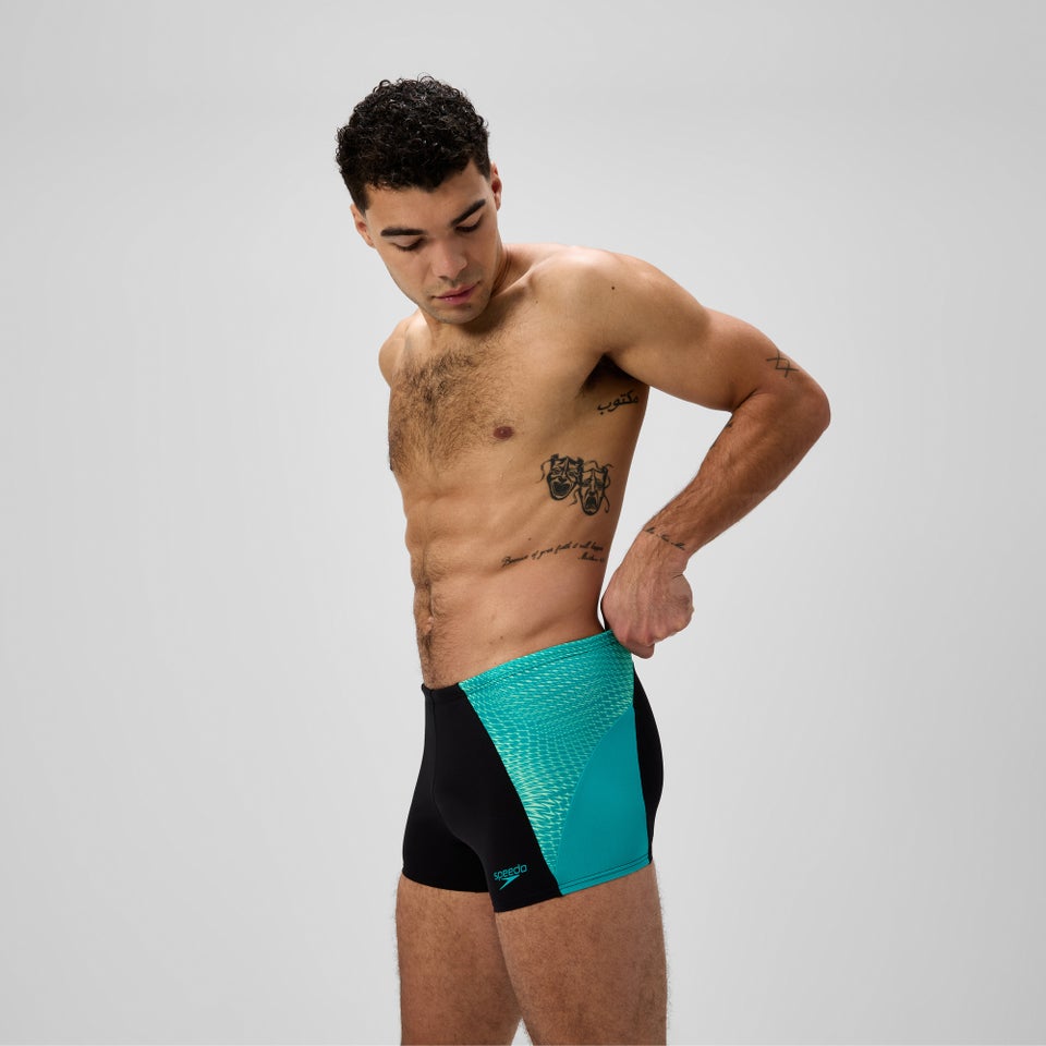 Herren Endurance+ MAX Splice Aquashorts Schwarz/Türkis