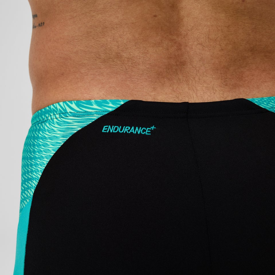 Herren Endurance+ MAX Splice Aquashorts Schwarz/Türkis