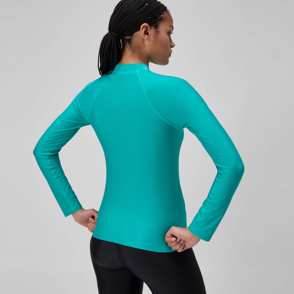 Damen Langarm-Rashguard Türkis