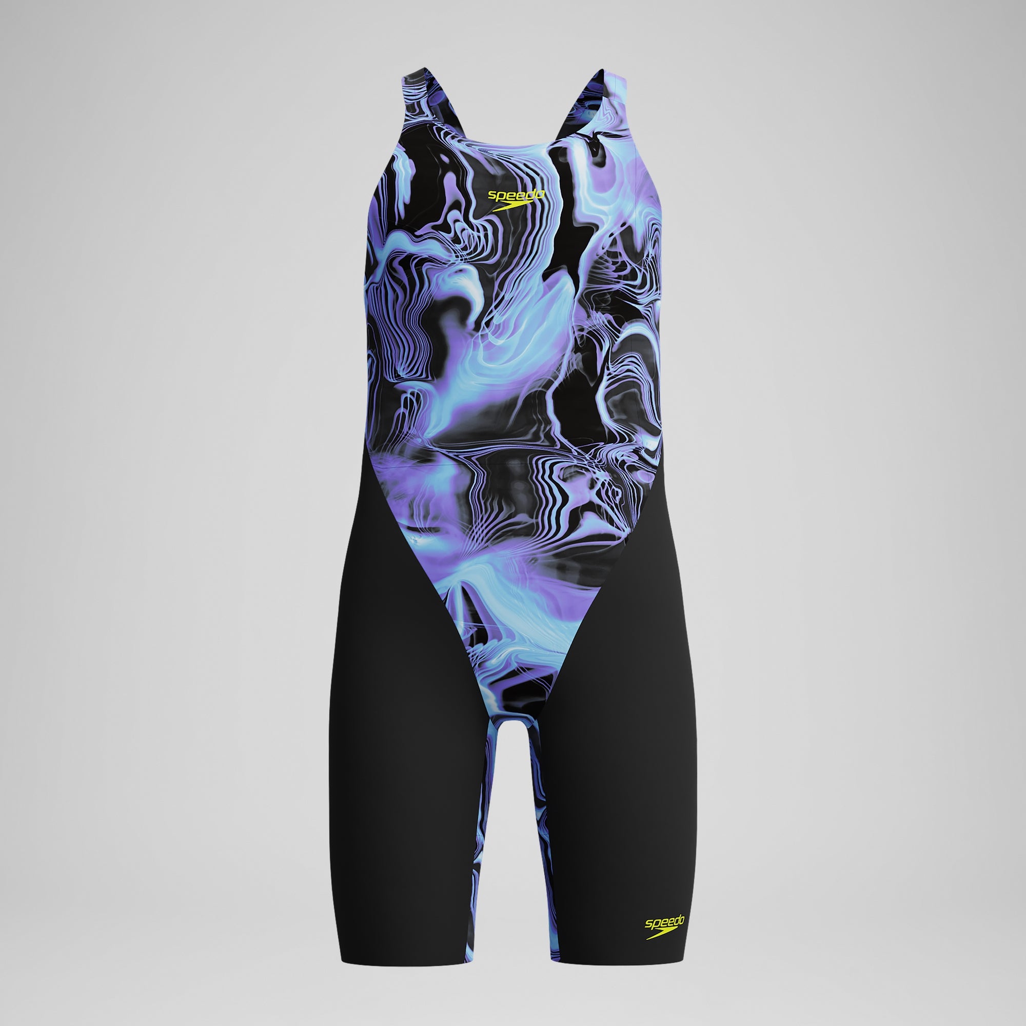 Female Fastskin HyperSpark Openback Kneeskin Black | Speedo UK