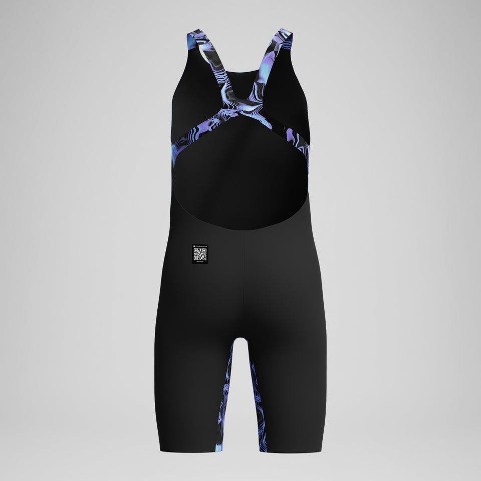 Girls Fastskin Endurance+ Max Openback Kneeskin Black/Blue