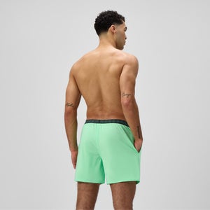 Herren Hyperboom Badeshorts 40 cm mit Taillenbund Grün