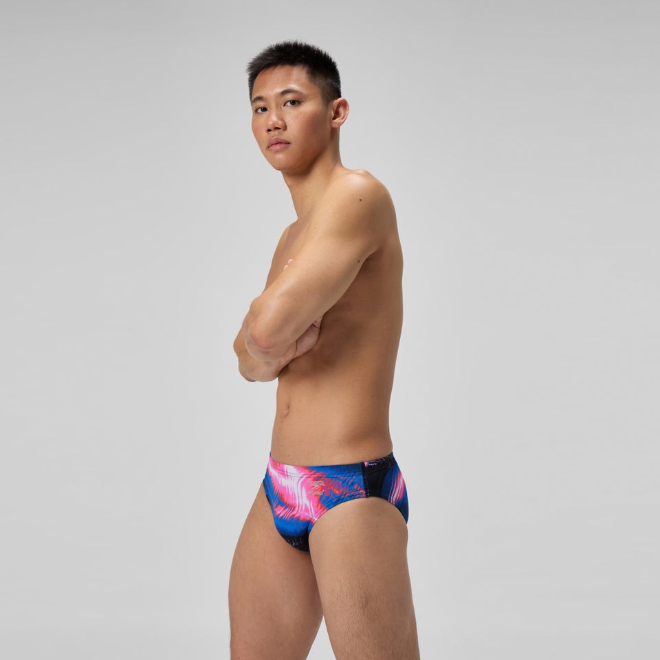 Men's Club Training Printed Brief Black/Pink