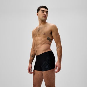 Herren Medley Aquashorts mit Logo Schwarz/Grau
