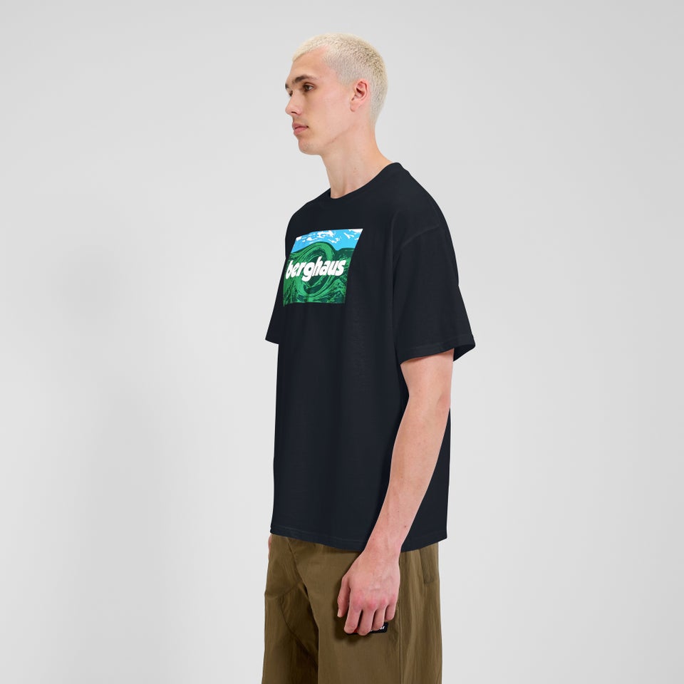 Unisex Twisted Skies Tee - Schwarz