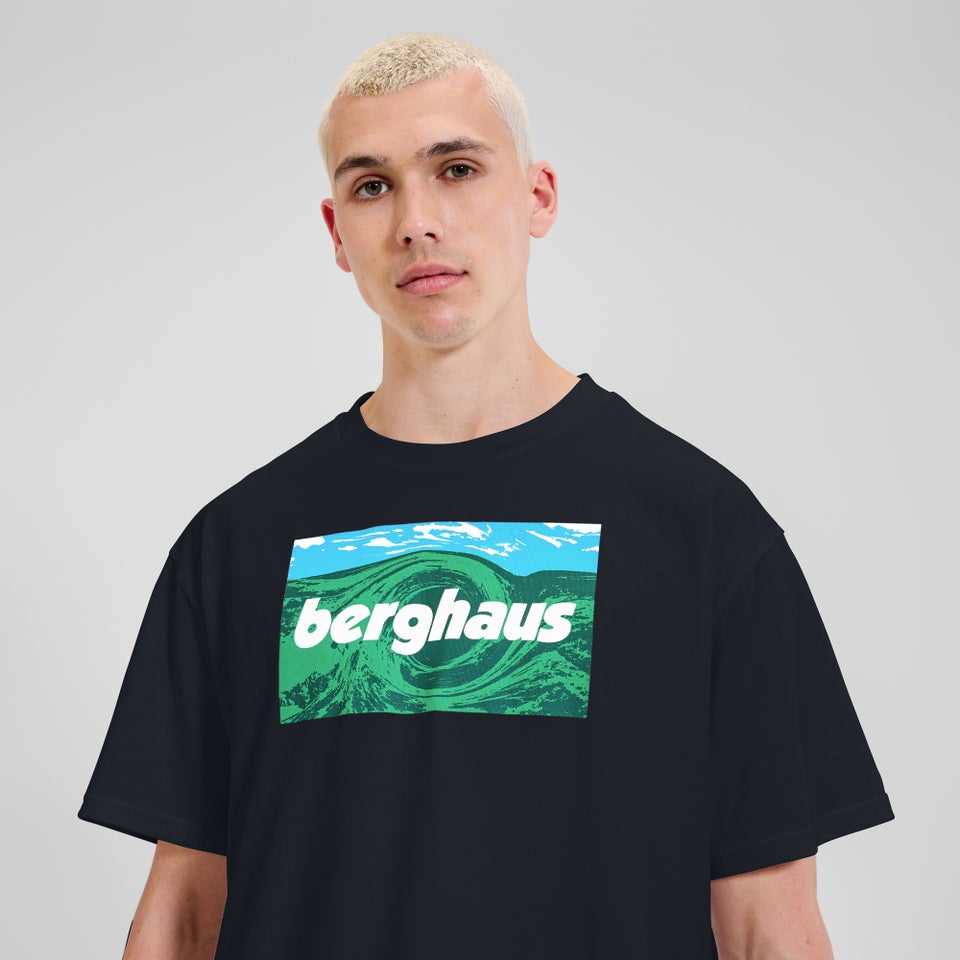 Unisex Twisted Skies Tee - Schwarz