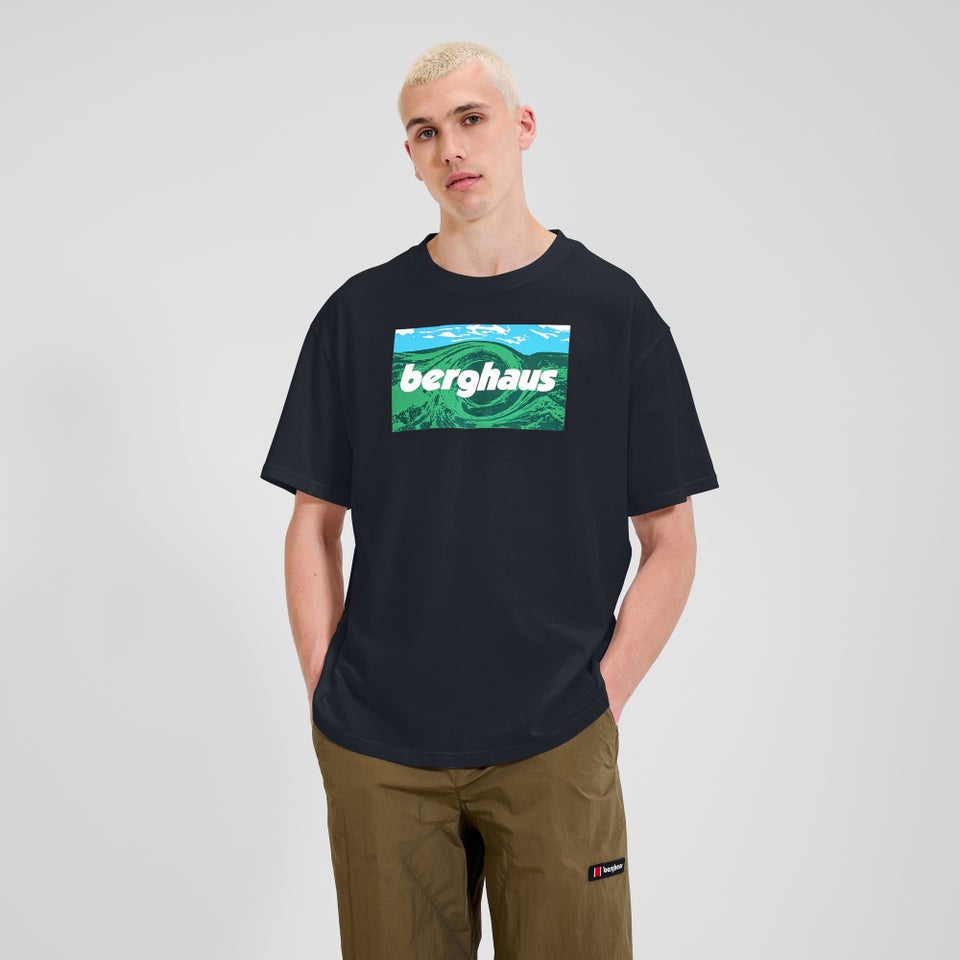 Unisex Twisted Skies Tee - Schwarz