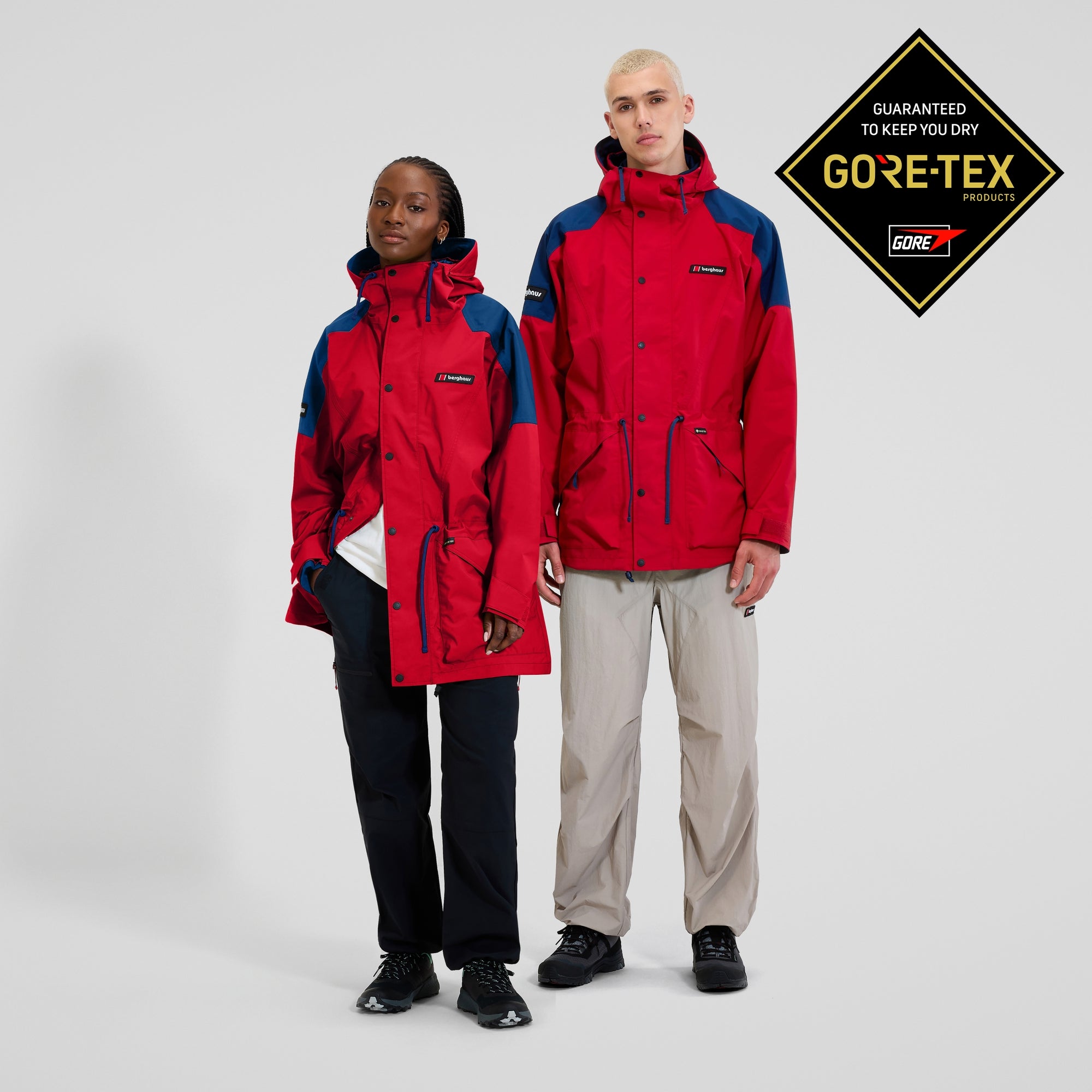 Unisex Meru Mountain Gore-Tex Jacket - Red/Blue | Berghaus