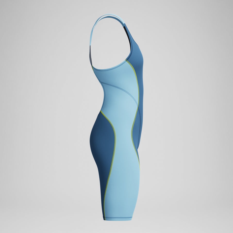 Damen Fastskin HyperSpark Kneeskin mit offenem Rücken Blau