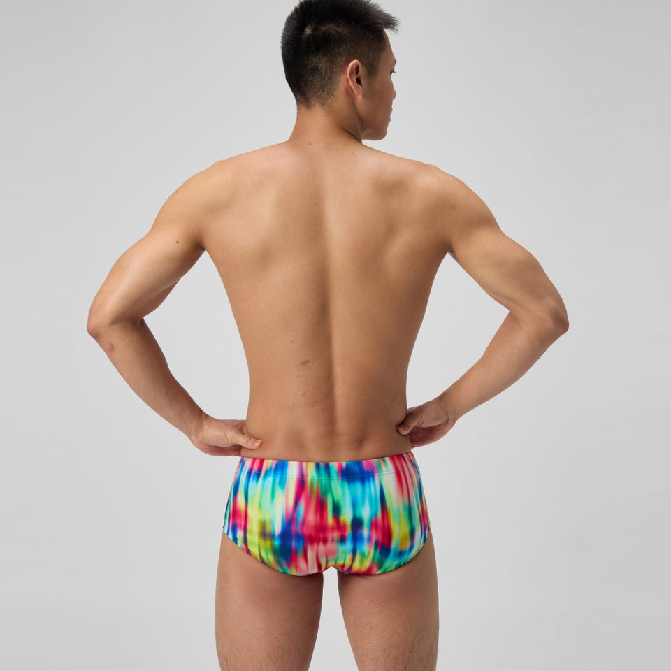 Men's Club Training Printed 13.5cm Brief Red/Yellow