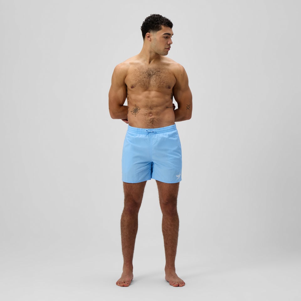 Men's Essential Solid 16" Swim Shorts Blue